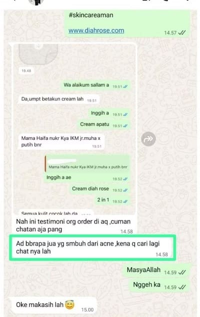Testimoni Diahrose #24
