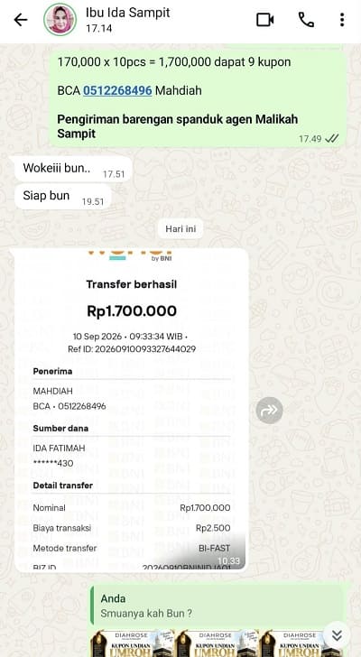 Testimoni Diahrose #55