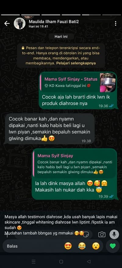 Testimoni Diahrose #75